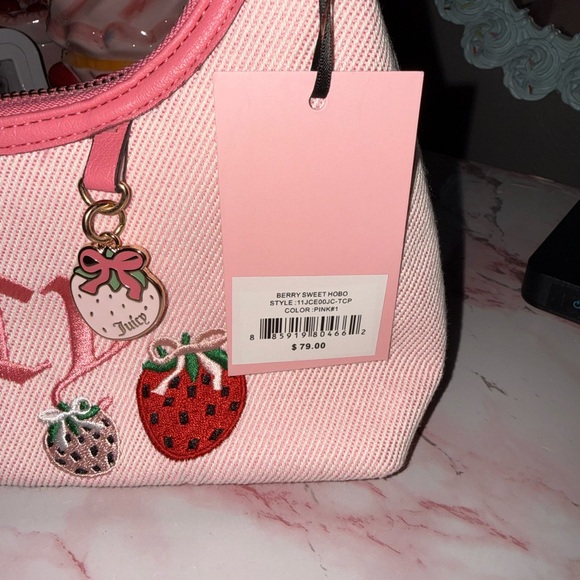 Juicy Couture Berry Sweet Hobo Purse - Picture 10 of 11